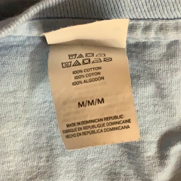 Hanes Size Medium Body Positivity Awareness Blue Graphic T-Shirt. Preloved - Picture 5 of 5